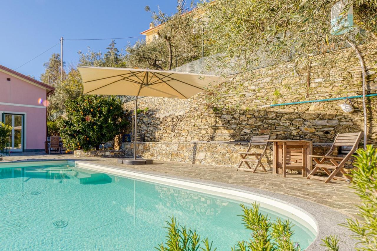 Апартаменты Casaviva - Ampio Trilocale Vista Mare Con Piscina - Pieve Alta Пьеве-Лигуре Экстерьер фото